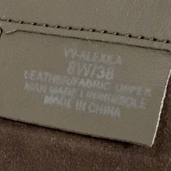 Vince Camuto brown leather suede wedge boots - Picture 8 of 11